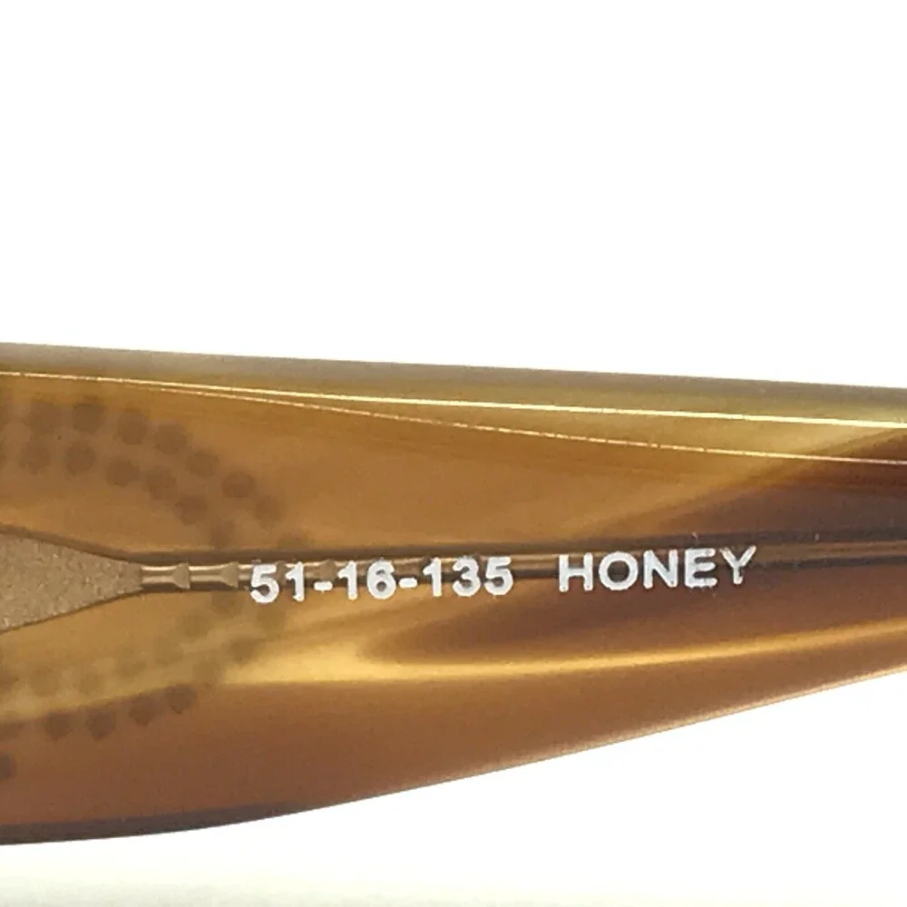 Karen Kane Eyeglasses Frames SCALLOP TULLE HONEY Rectangular Sparkly 51-16-135